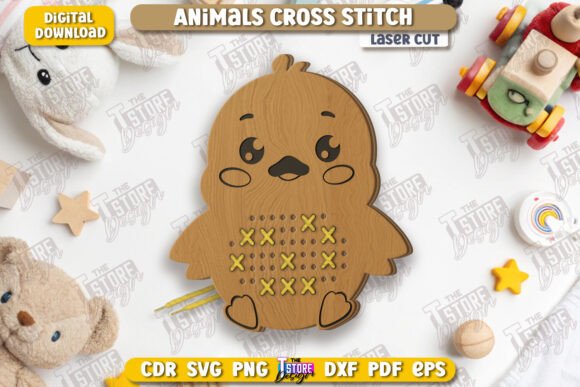 Cross Stitch Chick Laser Cut CNC