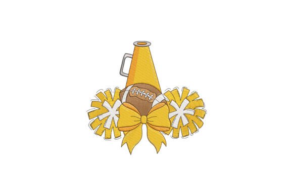 Football Cheer Bow Embroidery Review