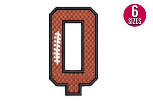 Football Font Alphabet Letter Q Review