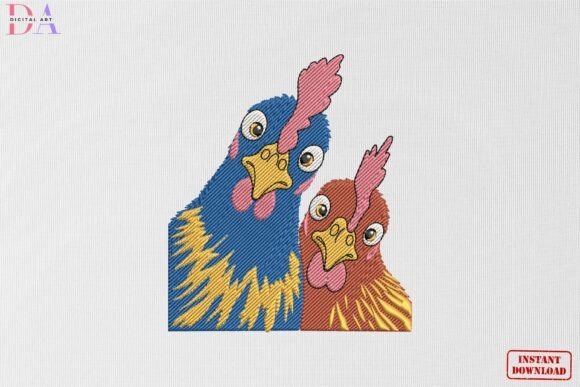 Funny Chicken Friends Faces Review