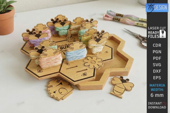 Review: Embroidery Floss Organizer Laser Cut