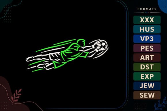 Soccer Goalkeeper Football Embroidery Review