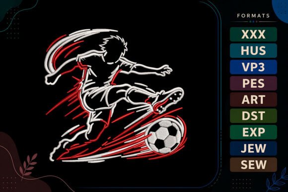 Soccer Player Football Sports Embroidery Review